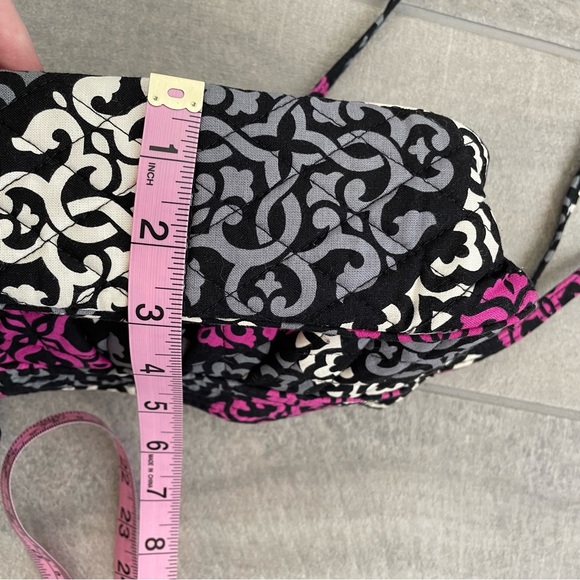 Vera Bradley Mini Crossbody purse Quilted purple and black - Picture 6 of 6